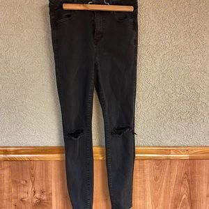AMERICAN EAGLE black high rise skinny jeans